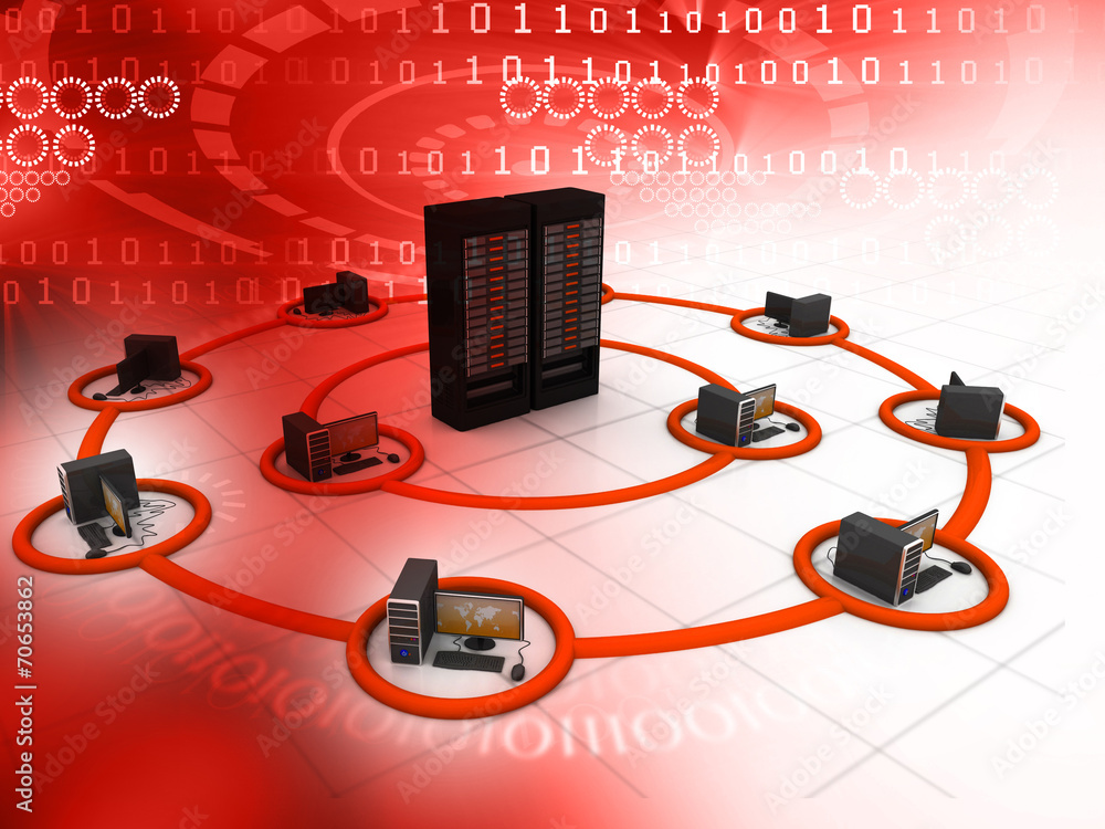 Poster computer network and internet communication