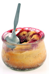 Clafoutis individuel aux framboises
