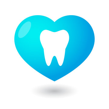 Heart with a tooth