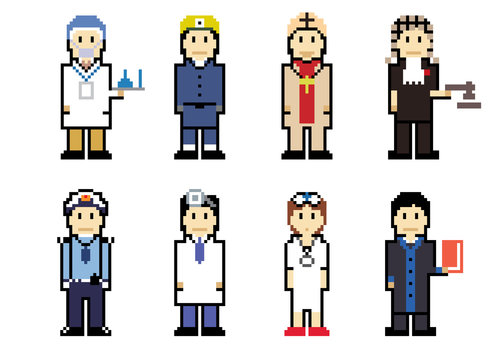 Pixel People Icons (Professionals)