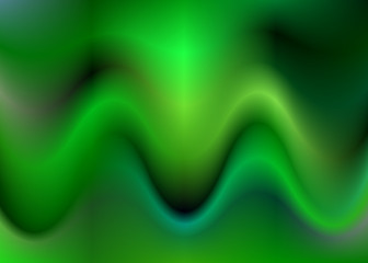 Green abstract wave background