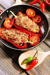 Stuffed pepper with meat and vegetables