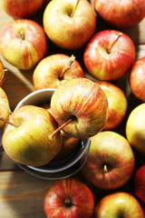 Juicy apples, close-up