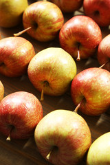 Juicy apples, close-up