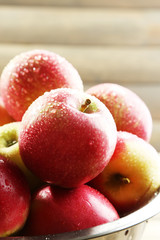 Juicy apples, close-up