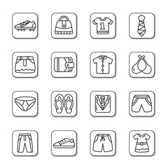 Clothing and Accessories Doodle Icons