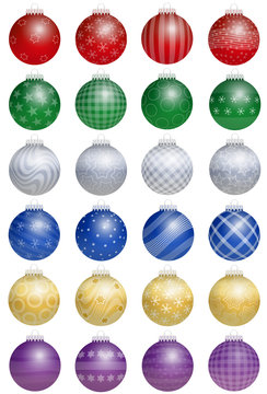 Christmas Tree Balls Colorful