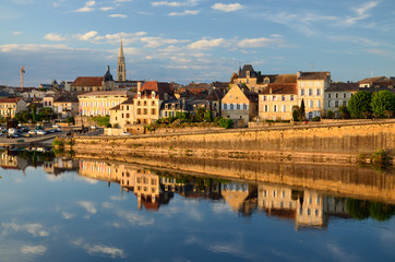 Spring view of the French town