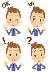 表情　若手ビジネスマン