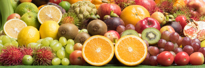 Naklejka na ściany i meble fruits and vegetables for healthy