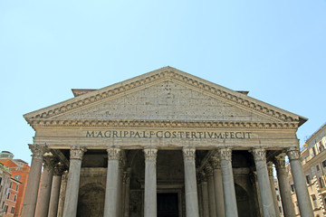 Obraz premium The Pantheon, Landmark in Rome, Italy