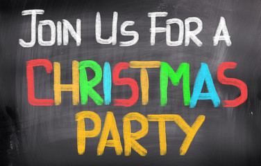Join Us For A Christmas Party Concept