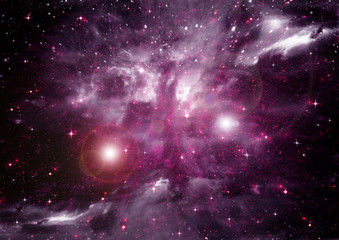 Stars of a planet and galaxy in a free space