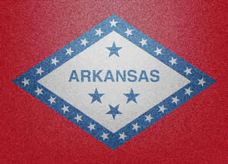 Arkansas denim flag