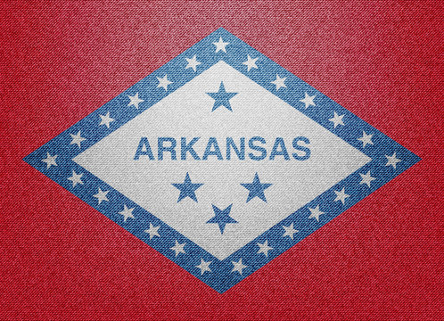 Arkansas denim flag