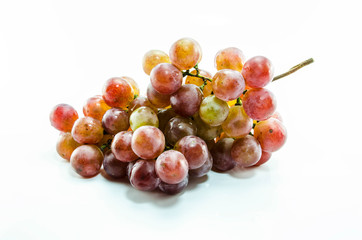 red grape isolated on white background