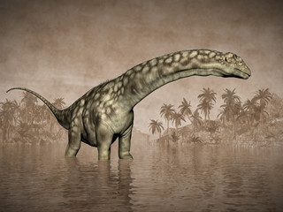Argentinosaurus dinosaur - 3D render