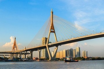 Bridge across  river