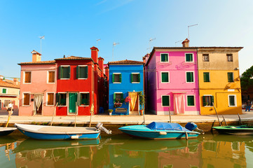 Fototapeta na wymiar Colorful Burano, near Venice, Italy