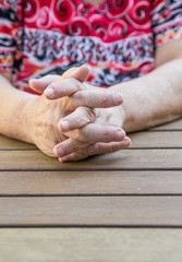 hands of a senior woman