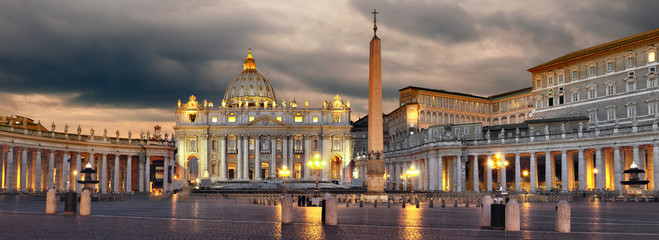 Naklejka premium Plac Świętego Piotra w Rzymie