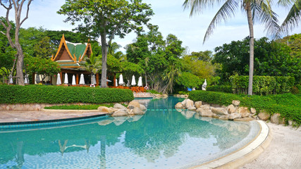 Swimming pool at luxury resort