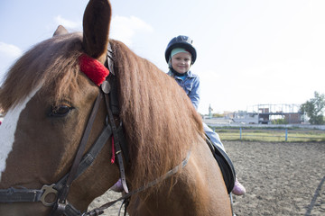 Girl on a horse