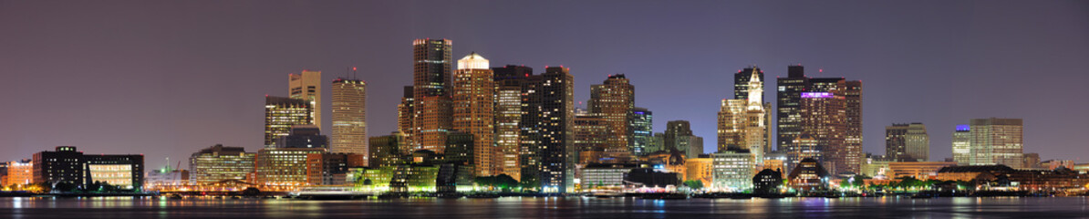 Naklejka premium Urban city night scene