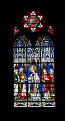 Vitrail église saints Pierre et Paul d'Obernai, Alsace, Bas Rhin