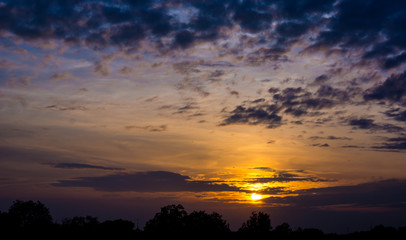 Sunset Sky Background