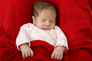 young baby sleeping