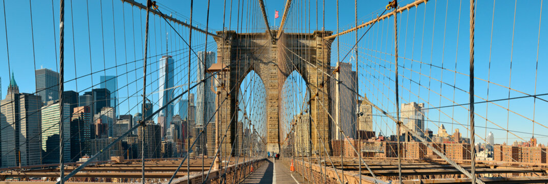 Fototapeta Fototapeta Manhattan i Most Brookliński z widokiem