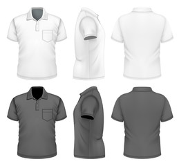Men's polo-shirt design template
