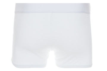 Rear View of White Boxer Brief Underwear