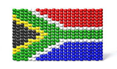 South African Zulu Bead Flag