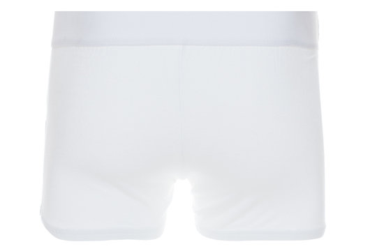 Rear View of White Boxer Brief Underwear