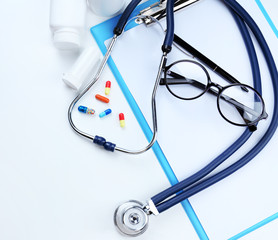 Stethoscope close up