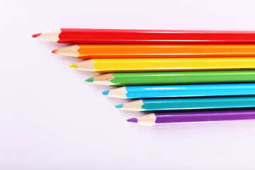 Color pencils isolated on white