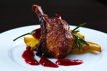 Roasted lamb chops