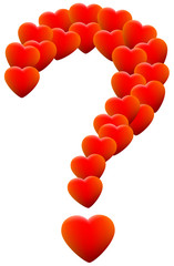 Love Hearts Question Mark