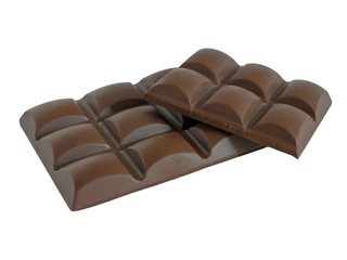 Black chocolate bar