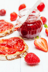 Delicious strawberry jam