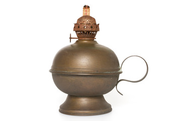 Bronze oil lamp