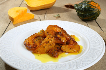 zucca gialla cotta in forno