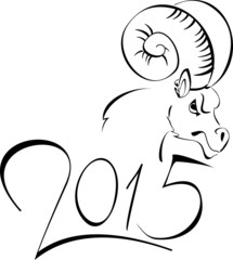 Ram symbol of the new year
