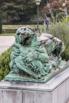 standbeeld tijger Kruidtuin Brussel