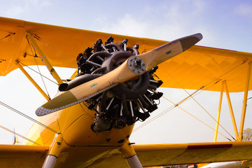moteur avion biplan © Hoshiko24