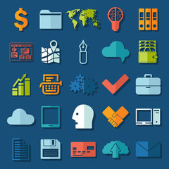 Set of business icons