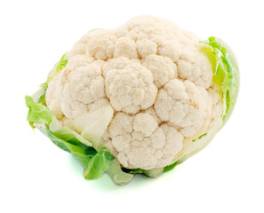 Cauliflower isolated on white