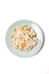 Chinese rice with vegetables and eggs